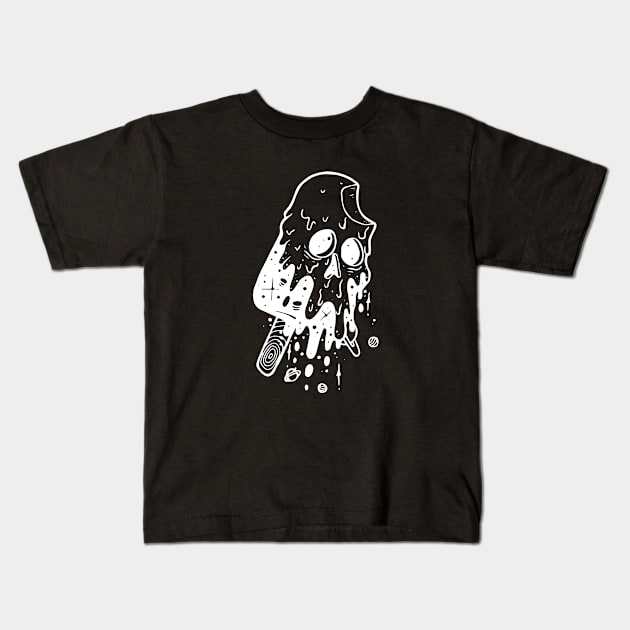 Skull ice cream for Halloween Kids T-Shirt by Supergraphic